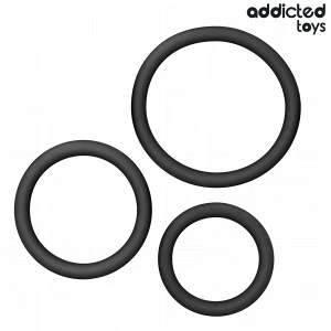 ADDICTED TOYS - CONJUNTO DE ANÃIS DE SILICONE MODELO 2